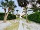 A path leading to the beach, surrounded by lush greenery, showcasing a tropical community at 3320 Gulf Of Mexico Dr # 307C, Longboat Key, FL 34228