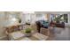 Cozy living room featuring comfortable sofas, stylish decor, dining table, and natural lighting at 3320 Gulf Of Mexico Dr # 307C, Longboat Key, FL 34228