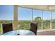 Comfortable seating awaits on this screened balcony with views of the waterways and neighborhood at 385 N Point Rd # 503, Osprey, FL 34229
