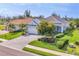 Inviting single-story home features a beautiful landscape, neutral paint, and brick-paved driveway at 523 Wildlife Gln, Bradenton, FL 34209
