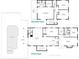 Detailed floor plan showcasing the layout of the first and second floors, including a swimming pool and various rooms at 580 Russell St, Longboat Key, FL 34228
