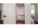 Interior elevator showcasing a convenient accessibility feature with modern white trim and wood floor at 603 Emerald Ln, Holmes Beach, FL 34217
