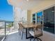 Relax and entertain on this spacious balcony with views of the ocean at 6512 Midnight Pass Rd # 303, Sarasota, FL 34242