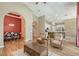 Open floor plan showcases living room, dining room, and kitchen at 6605 38Th E Ln, Sarasota, FL 34243