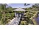 Tranquil gazebo nestled amidst lush foliage, offering a serene escape at 1322 Perico Point Cir, Bradenton, FL 34209