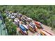 Kayaks and canoes are neatly stored at this waterside community at 1322 Perico Point Cir, Bradenton, FL 34209