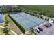 A beautiful aerial view of the community tennis courts at 1322 Perico Point Cir, Bradenton, FL 34209