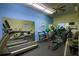 Community fitness center featuring treadmills, weight machines, and various exercise equipment at 1350 N Portofino Dr # 208, Sarasota, FL 34242