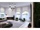 The spacious living room has many windows and a modern fireplace at 1384 Harbor Dr, Sarasota, FL 34239