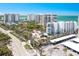 Aerial view of the condo complex near the beach at 1770 Benjamin Franklin Dr # 407, Sarasota, FL 34236