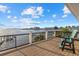 Outdoor deck showcasing a beautiful water view at 2438 Baywood W Dr, Dunedin, FL 34698