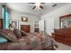 Bright bedroom with large bed and access to bathroom at 2745 62Nd E Ave, Ellenton, FL 34222