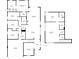 Floor plan showcasing the home's first and second floors with kitchen, living spaces, bedrooms, and garage at 2745 62Nd E Ave, Ellenton, FL 34222