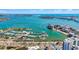 Fantastic aerial view of the marina and surrounding cityscape at 301 Quay Commons Dr # 1711, Sarasota, FL 34236