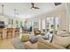 Inviting living room with modern furnishings, an open layout, and bright windows at 311 Compass Point Dr # 101, Bradenton, FL 34209