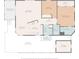 Detailed floor plan of a home with dimensions for all rooms including kitchen, bathroom, and bedrooms at 3352 Laurel Oak Way, Sarasota, FL 34237