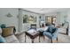 Cozy living room with large windows and comfortable seating, creating a relaxing atmosphere at 3500 Green View Ct # 45, Sarasota, FL 34231