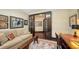 This office features French doors, comfortable seating, hardwood floors and lots of natural light at 420 Golden Gate Pt # 200A, Sarasota, FL 34236