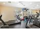 The community gym is equipped with treadmills and televisions for a complete workout at 5450 Fairfield Blvd, Bradenton, FL 34203