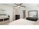 This bedroom features ample storage with a mirrored closet and dresser at 6423 Georgia Ave, Bradenton, FL 34207