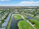 Panoramic aerial view of the golf course and surrounding neighborhood at 6999 W Country Club N Dr # 224, Sarasota, FL 34243