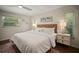 Bright bedroom showcases two windows, white decor, and a light colored rug at 7202 18Th Nw Ave, Bradenton, FL 34209