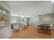 Comfortable living room with hardwood floors and dining table for a relaxing atmosphere at 7202 18Th Nw Ave, Bradenton, FL 34209
