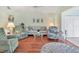Comfortable living room featuring coordinated furniture and a relaxing atmosphere at 7301 29Th Avenue W Dr # 108, Bradenton, FL 34209