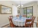 Inviting dining area with a view of the outdoors through sliding glass doors at 7844 52Nd E Ter, Bradenton, FL 34203