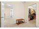 Upstairs hallway with views into a closet and other rooms at 7844 52Nd E Ter, Bradenton, FL 34203
