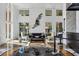 A bright lobby featuring high ceilings, stylish seating, and unique decor at 800 N Tamiami Trl # 604, Sarasota, FL 34236