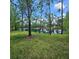 Scenic community pond surrounded by mature trees and lush green grass at 8110 Villa Grande Ct, Sarasota, FL 34243
