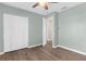 Bedroom with closet and open door to another room at 913 64Th W St, Bradenton, FL 34209