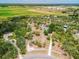 Scenic aerial view showcases a home nestled among lush trees, with nearby fields at 10001 289Th E St, Myakka City, FL 34251