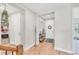 Bright foyer with hardwood floors and decorative accents at 1017 Fernleaf Run, Bradenton, FL 34212