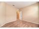 Comfortable bedroom with neutral carpet, paint, and trim at 12091 Firewheel Pl, Venice, FL 34293