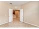 Office area with open doorway and tiled floors at 12091 Firewheel Pl, Venice, FL 34293