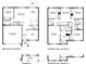 Detailed floor plan showcasing the layout of the first and second floors at 12111 Kingsley Trl, Parrish, FL 34219