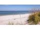 Beautiful white sandy beach with clear blue water, perfect for a relaxing day at 1227 Porpoise Rd, Venice, FL 34293