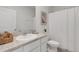 Well-lit bathroom with granite countertop, single sink, and shower at 1860 Pleasant Maple Ct, Bradenton, FL 34211