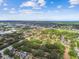Expansive aerial view of a residential neighborhood with lush green trees and a clear blue sky dotted with clouds at 1930 Peppermill Dr, Clearwater, FL 33763