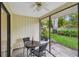 Outdoor patio with table and chairs, perfect for relaxing at 1930 Peppermill Dr, Clearwater, FL 33763