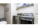Laundry room featuring stainless steel washer and dryer at 2160 Brandon Park Cir, Brandon, FL 33510