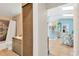 Bright interior view to a sunny open concept layout and a modern kitchen at 2522 51St Street E Ct, Palmetto, FL 34221