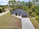 Charming one-story home featuring a two-car garage and well-manicured lawn, offering curb appeal at 2704 Gaspar Ave, North Port, FL 34288