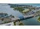 Aerial view showcasing the waterway, bridge and surrounding area with the beautiful coastline nearby at 302 And 304 Canal Rd, Sarasota, FL 34242
