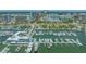 Downtown marina with large yachts docked with downtown skyline in the background at 33 S Palm Ave # 1303, Sarasota, FL 34236