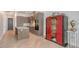 Modern kitchen features sleek wood cabinets, stainless steel appliances, and hardwood floors at 33 S Palm Ave # 1303, Sarasota, FL 34236