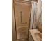 Bathroom with a large shower, a vanity, and a decorative floral shower curtain at 3318 Oakwood S Blvd, Sarasota, FL 34237