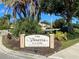 Entrance sign for The Venetia Club, surrounded by landscaping, indicating a residents-only community at 4239 Corso Venetia Blvd, Venice, FL 34293